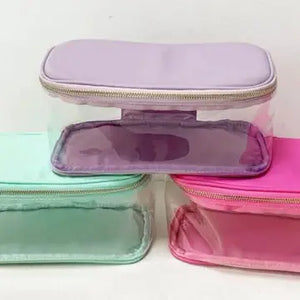 Clear Deluxe Nylon Cosmetic Bag