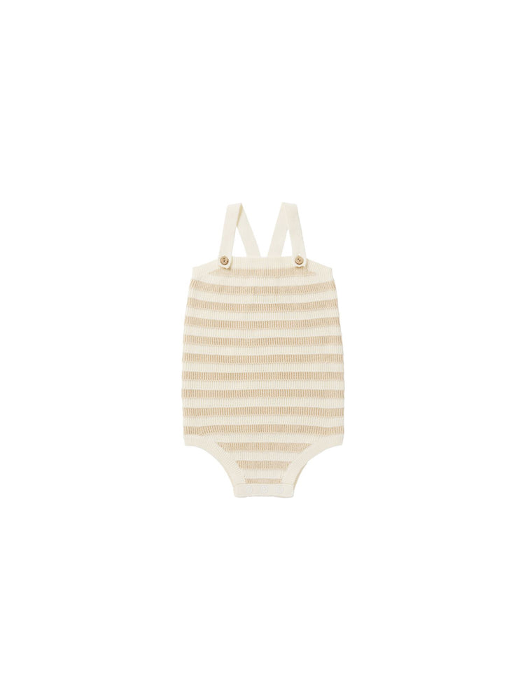 Rylee & Cru - Sand Stripe Knit Baby Romper