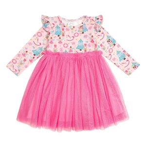 Sweet Wink - Nutcracker Christmas Long Sleeve Tutu Dress