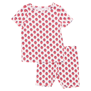 Pink Chicken - Bamboo Petite Strawberries Pj Set