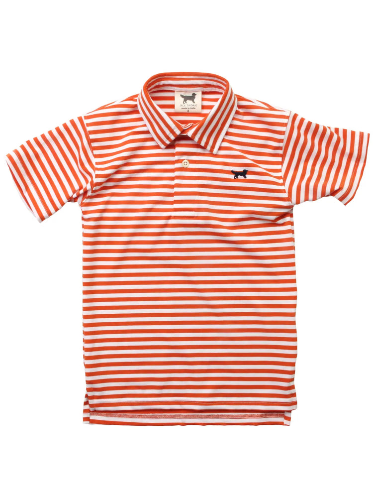 Wes & Willy - Jack Thomas Performance Stripe Shirt-Orange