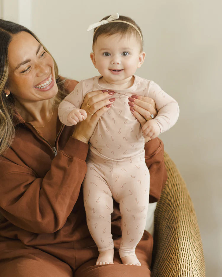 Quincy Mae - Candy Cane Bamboo Pajama Set