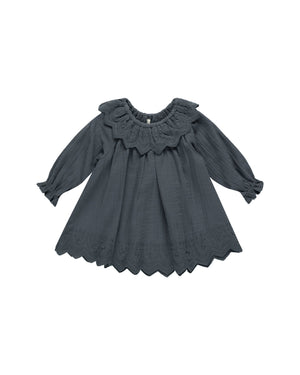 Quincy Mae - Indigo Long Sleeve Isla Dress