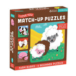 Mudpuppy - Farm Babies I Love You Match-Up Puzzles