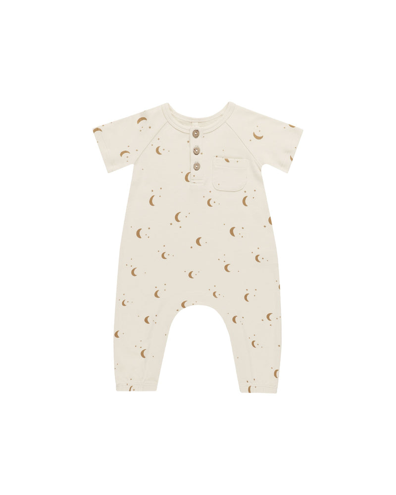 Quincy Mae - Moons Short Sleeve Jumpsuit