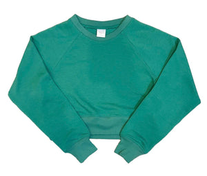 Brushed Soft Cloud Crewneck - Green