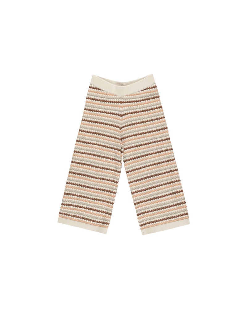 Rylee & Cru - Honeycomb Stripe Knit Wide Leg Pant