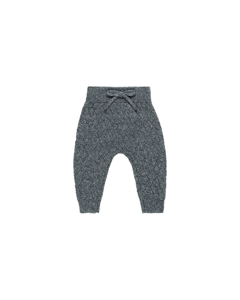 Quincy Mae - Heathered Indigo Knit Pant