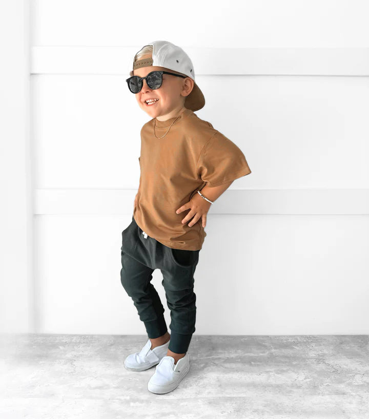 Little Bipsy - Oversized Bamboo Tee - Carmel