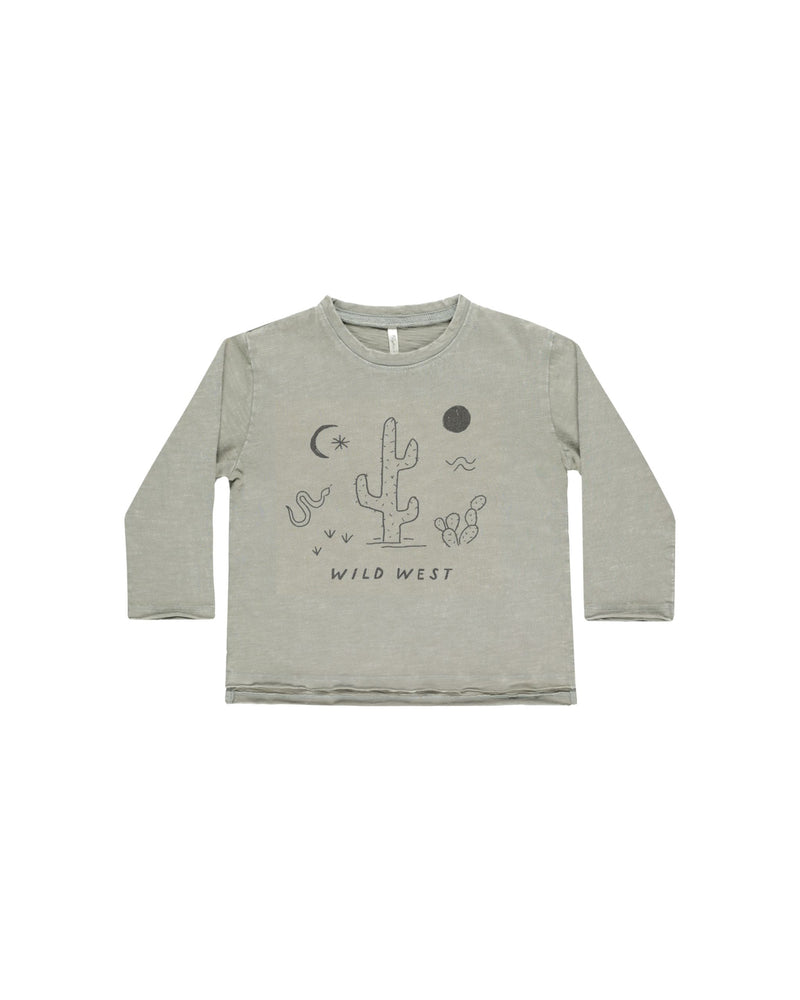 Rylee & Cru - Wild West Raw Edge Long sleeve Tee