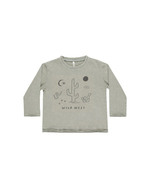 Rylee & Cru - Wild West Raw Edge Long sleeve Tee