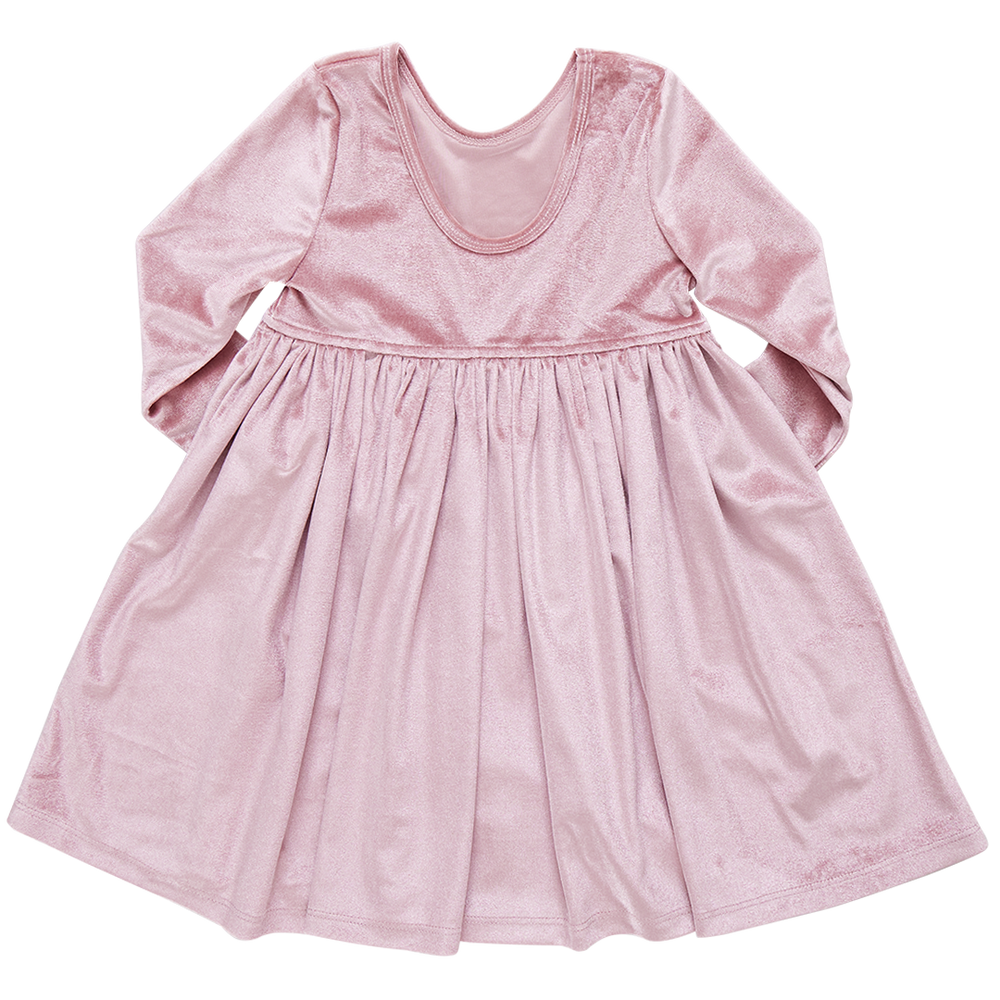 Pink Chicken - Mauve Velour Steph Dress