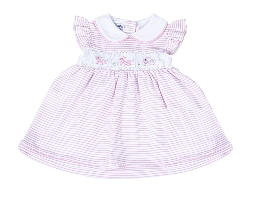 Magnolia Baby - 	Hoppity Hop Classics Smocked Flutters Toddler Dress