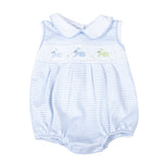 Magnolia Baby - Hoppity Hop Classics Smocked Sleeveless Bubble Light Blue