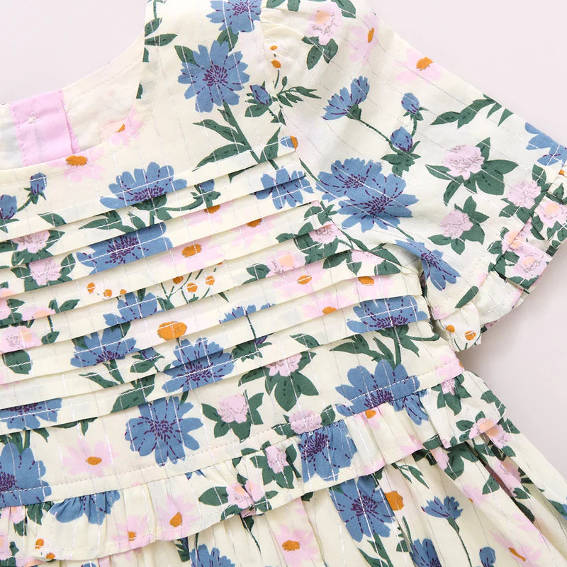 
            
                Load image into Gallery viewer, Pink Chicken - Girls Raquel Dress - Melon Daisy Floral
            
        