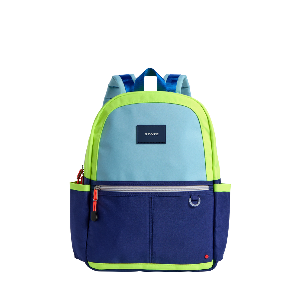 State Bag - Kane Backpack Navy & Neon