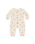 Quincy Mae - Pumpkins Waffle Long sleeve Jumpsuit