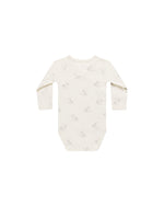 Quincy Mae - Swans Side Snap Bodysuit