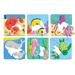 Mudpuppy - Ocean Babies I Love You Match-Up Puzzles