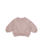 Quincy Mae - Mauve Pocket Sweatshirt