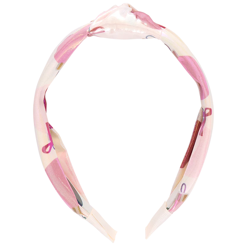 Pink Chicken - Girls Lame Holly Headband - Ornaments