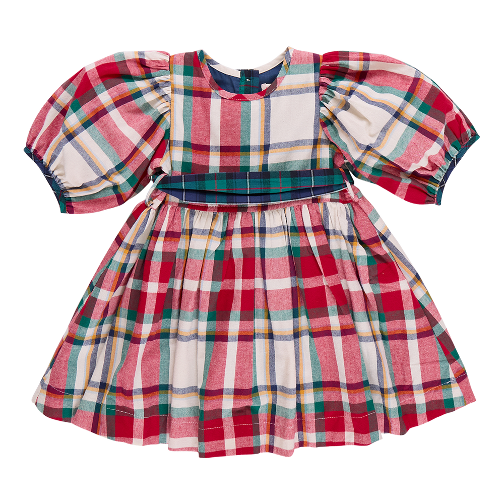 Pink Chicken - Holiday Tartan Ruby Dress