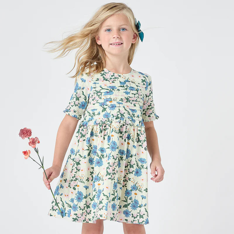 
            
                Load image into Gallery viewer, Pink Chicken - Girls Raquel Dress - Melon Daisy Floral
            
        