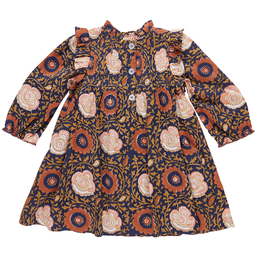 Pink Chicken - Navy Harvest Jaipur Dress