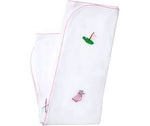 Sammy + Nat - Pink Golf Embroidered Blanket