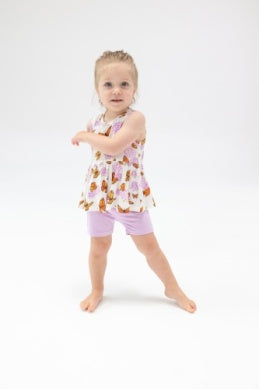Angel Dear - Monarch Butterflies Peplum Tank & Bike Short Set