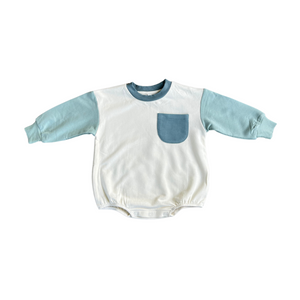 Babysprouts - Seafoam Colorblock Romper