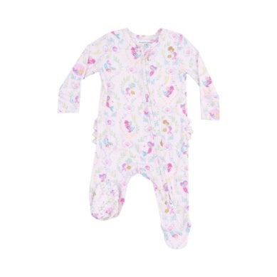 Angel Dear - Mermaids Ruffle Zip Footie