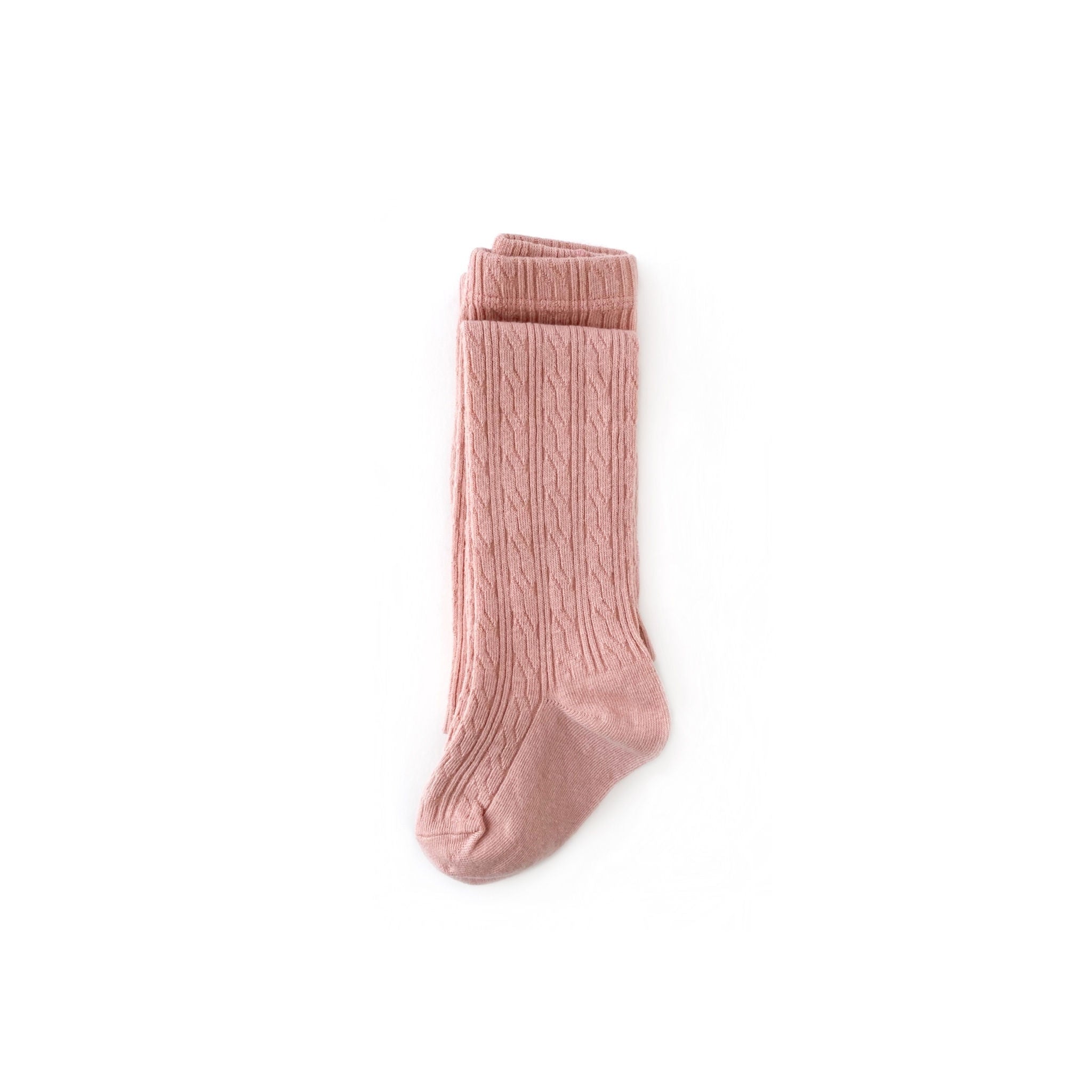 Little Stocking Co. - Blush Cable Knit Tights - Sweet E's Children's  Boutique