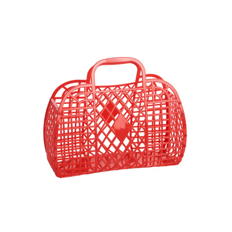 Sun Jellies - Small Retro Basket - Red